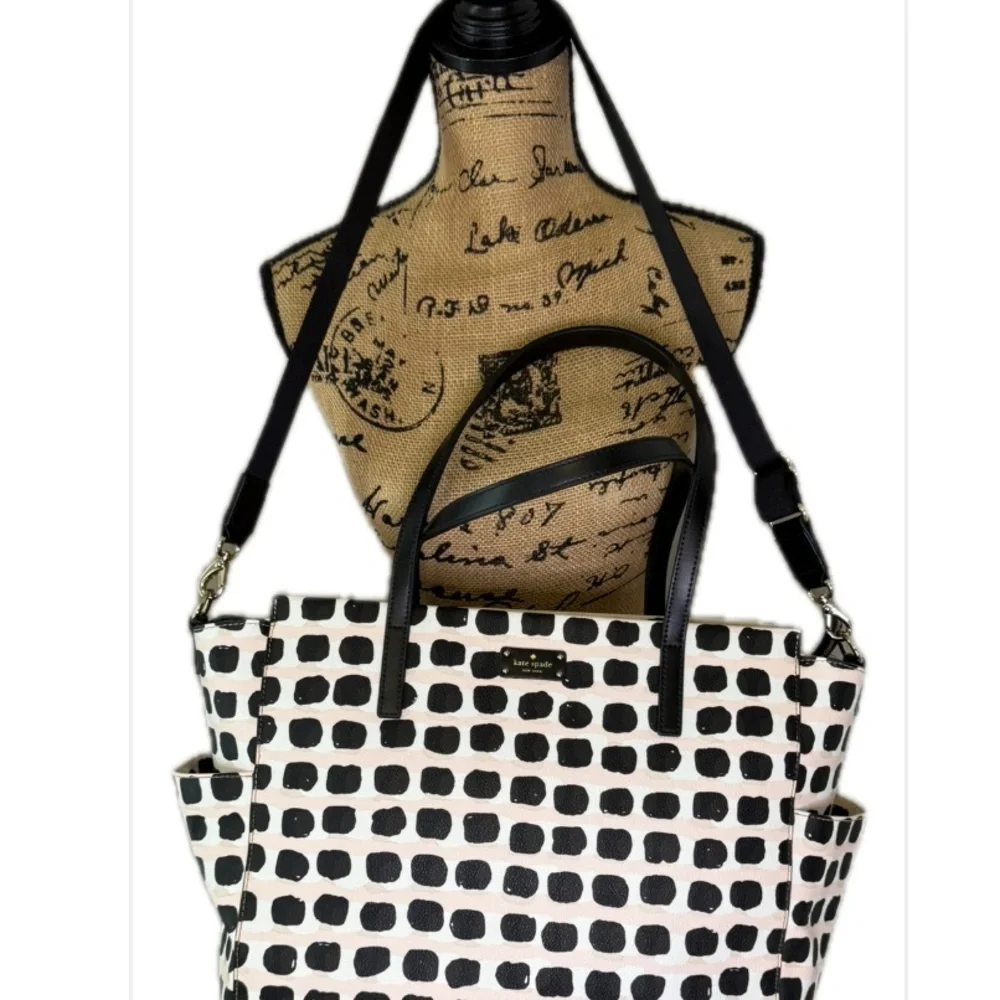 Kate Spade‎ Black and White Polka Dot Tote